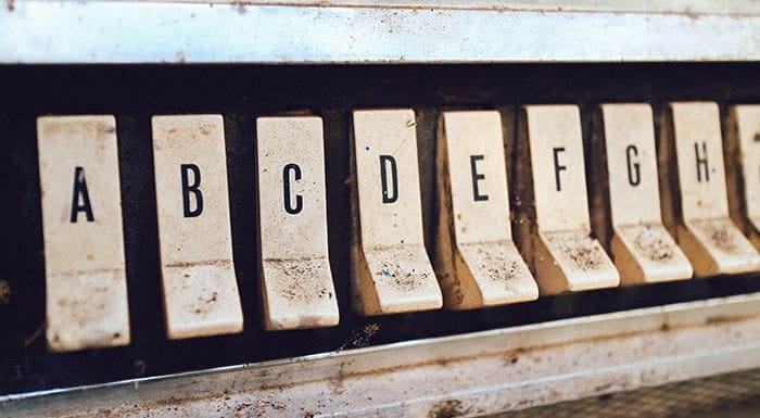 Switches, each with a letter, running from A to H