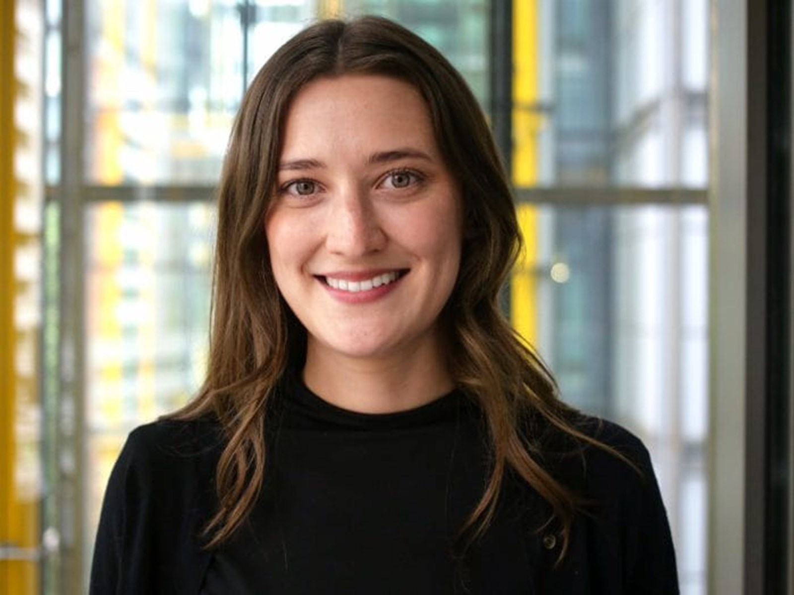 Evie Dolega-Ossowski stood in her office