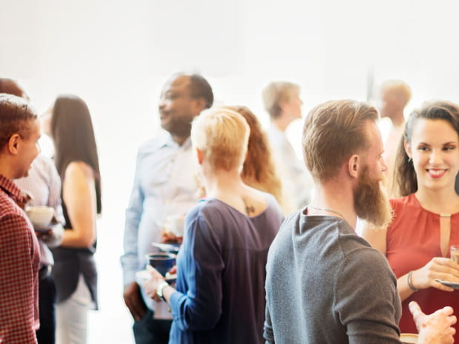 Employees at a gathering