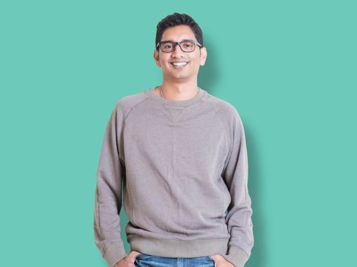 Young man in grey jumper