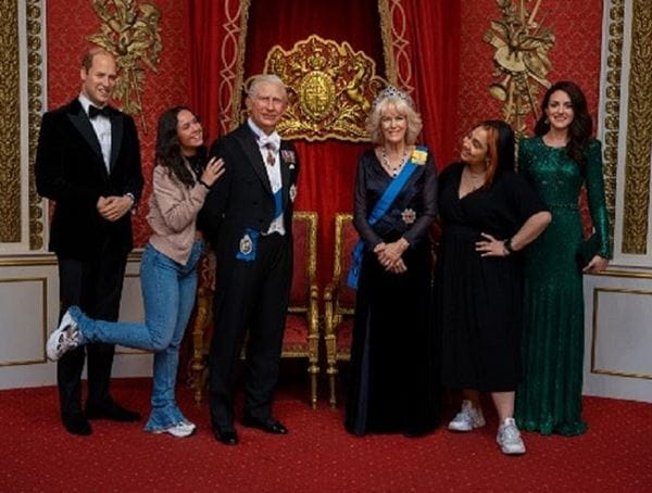 Royal family exhibit at Merlin Madame Tussauds