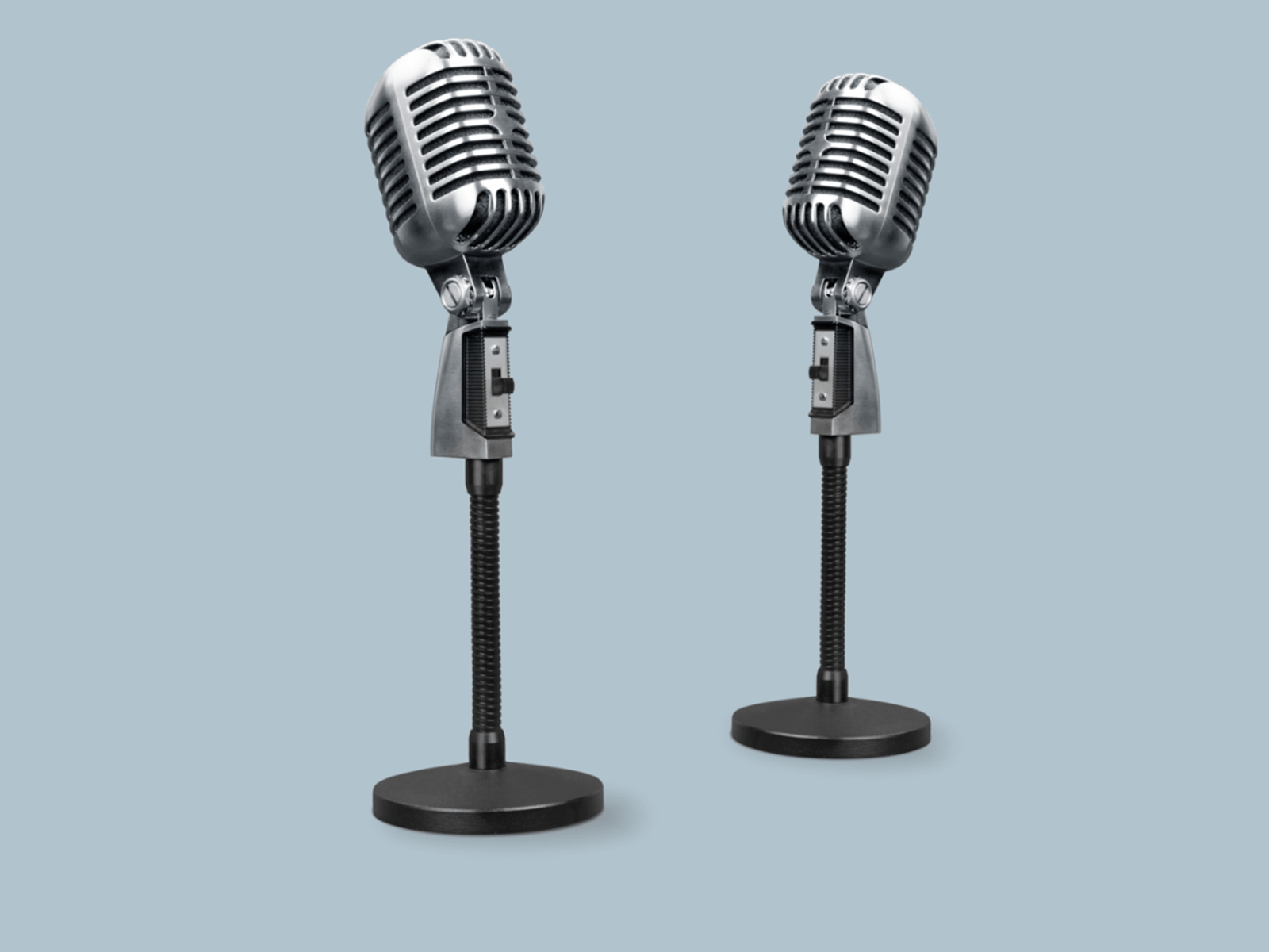 two microphones